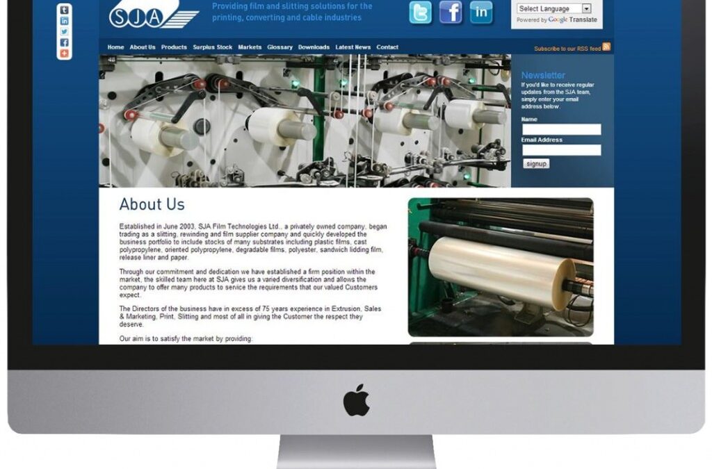 Lancashire Marketing Agency, Creativeworld – Continuing to Deliver High Quality Marketing Solutions For SJA Film Technologies