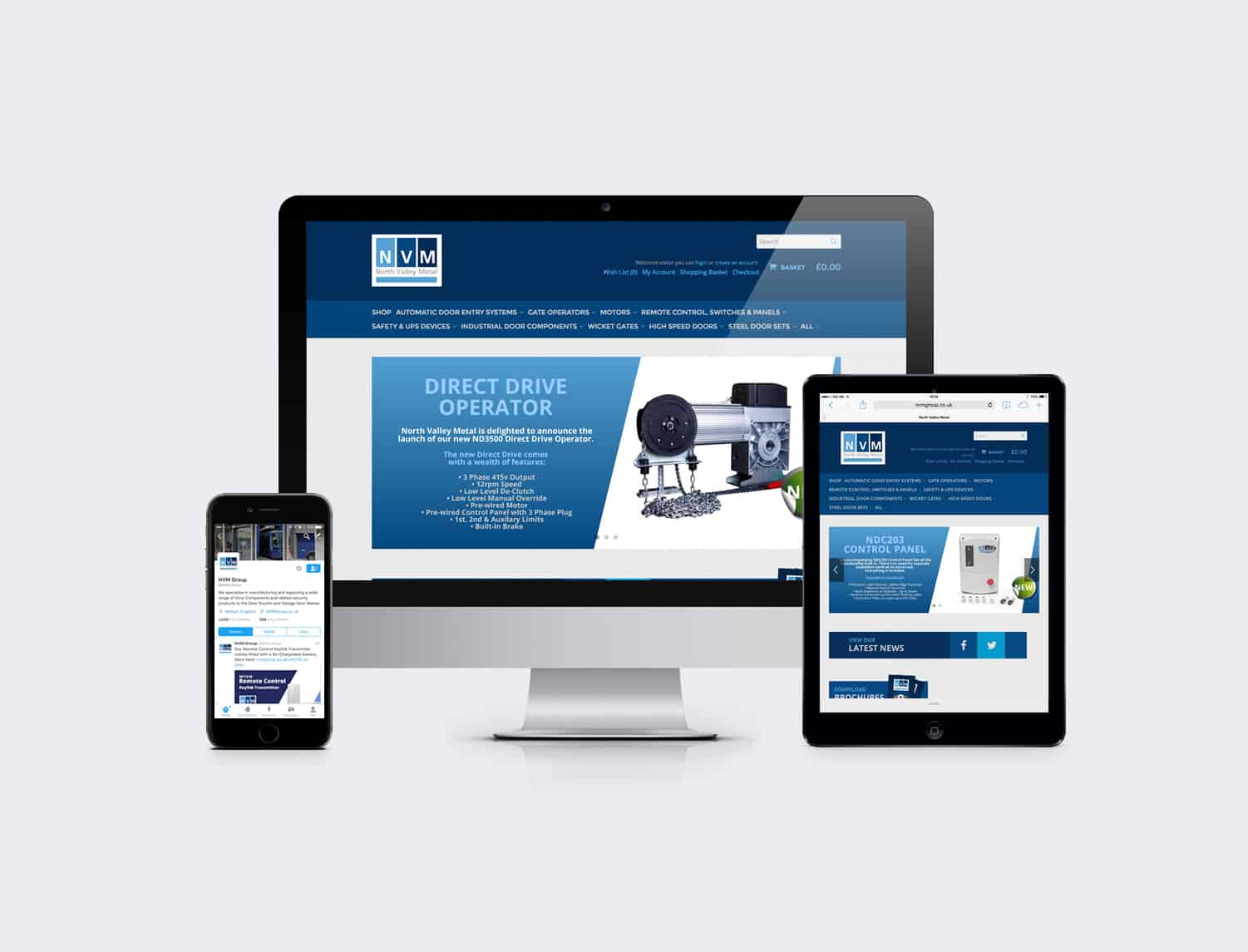 North Valley Metal Website Devleopment & Social Media